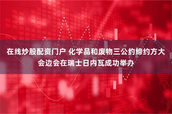 在线炒股配资门户 化学品和废物三公约缔约方大会边会在瑞士日内瓦成功举办