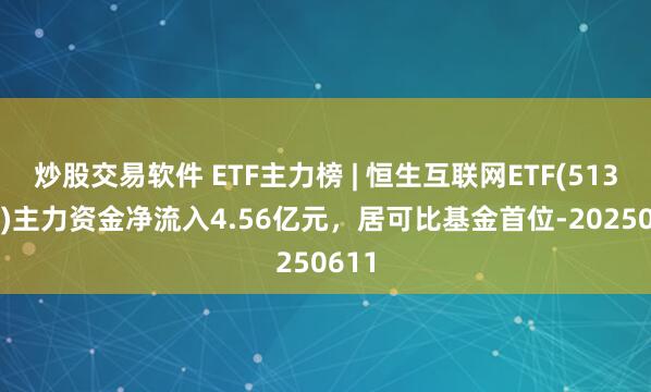 炒股交易软件 ETF主力榜 | 恒生互联网ETF(513330)主力资金净流入4.56亿元，居可比基金首位-20250611