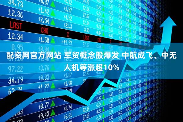 配资网官方网站 军贸概念股爆发 中航成飞、中无人机等涨超10%